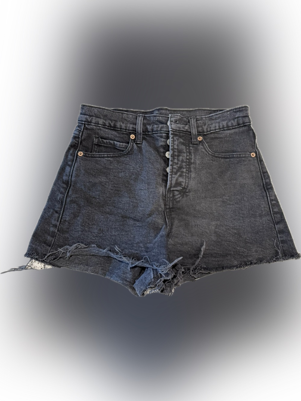 Old Navy Black Denim Cutoff Shorts